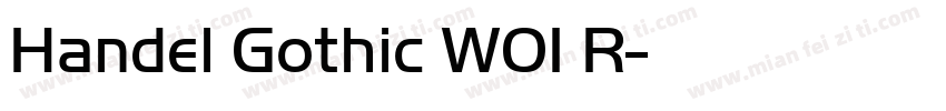 Handel Gothic W01 R字体转换